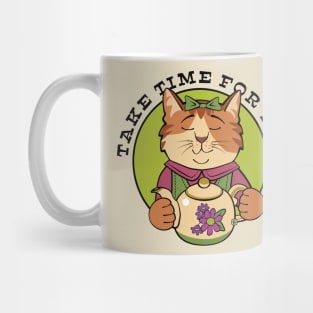 Take Time for Tea Cat Mug